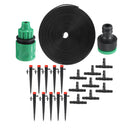 22Pcs/Set 25m Hose Outdoor Mist Coolant System Automatic Sprayer Plant Watering Sprinkler Quick Connector Nozzles Kits Drip DIY Garden Irrigation System