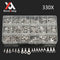 Excellway TC19 330Pcs  Electrical Wire Connector Bare Cord Crimp Terminals Spade Assorted Kit