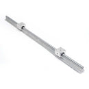 SBR12 700mm Cylindrical Linear Rail Shaft with 2pcs SBR12UU Linear Block