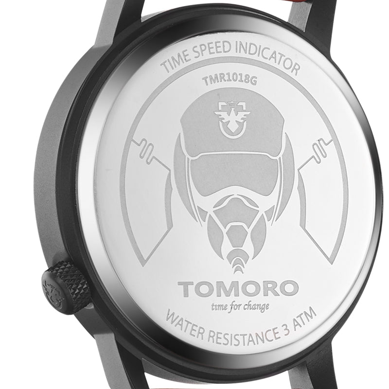 TOMORO TMR1018 Creative Dial Fashion Leather Strap Men Quartz Watch