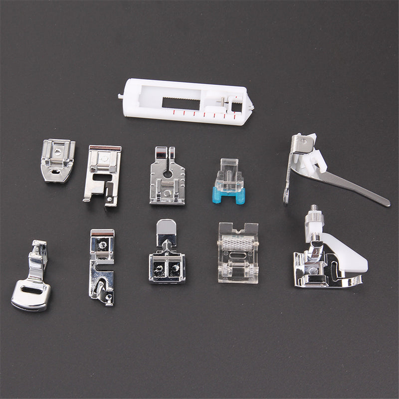 11Pcs Multi Function Domestic Sewing Machine Presser Foot Feet Accessories Tools Set