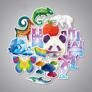 35Pcs Animal Car Stickers Mixed Funny Cartoon For Luggage Laptop Computers Bicycles Decor