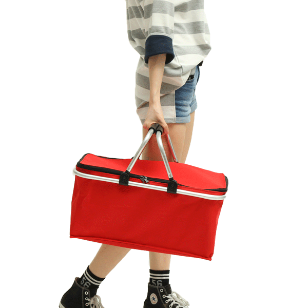 KCASA KC-BB474 Folding Picnic Basket Portable Insulated Camping Cooler Outdoor BBQ Food Organizer