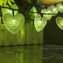 KCASA SSL-7 Gardening 4.8M 20LED Solar Panel Light Heart Holiday Christmas Wedding Decoration