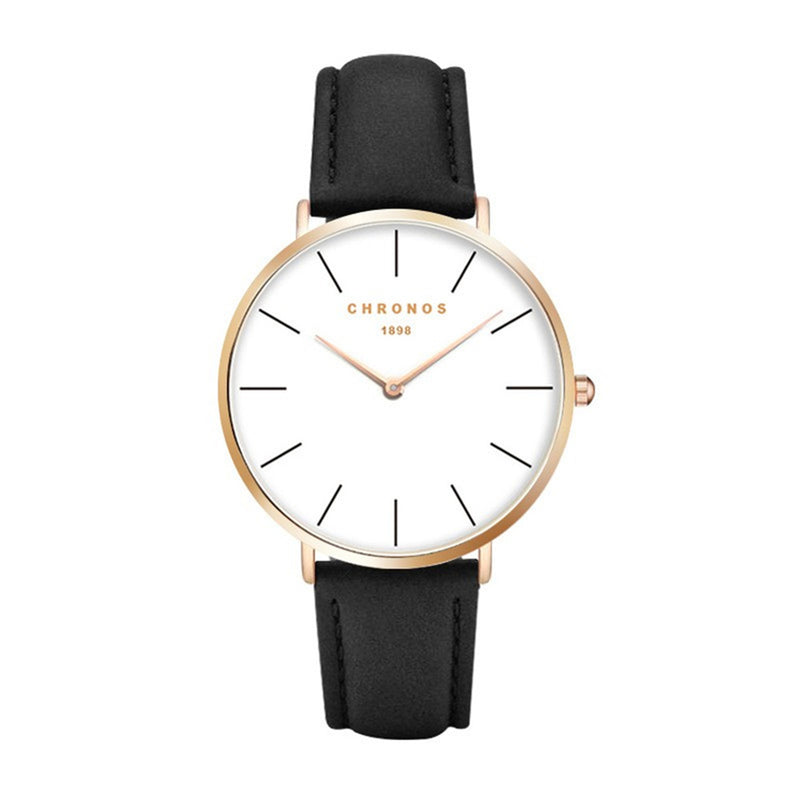 CHRONOS 1898 Women Quartz Watch Casual Style Milanese Strap Fashion Ultra-thin Lady Wristwatch