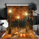 5x7ft Halloween Pumpkin Lamp Photography Backdrop Studio Prop Background