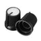 50Pcs White Plastic For Rotary Taper Potentiometer Hole 6mm Knob