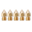 5PCS 3mm/0.4mm Copper MK8 Thread Extruder Nozzle For 3D Printer