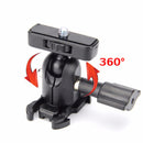 360 Degree Rotation Ball Head Quick Release BucklE Mount for Gopro Hero 5 4 3 Xiao Yi SJCAM