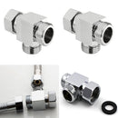 G1/2'' Brass 3 Way T-adapter Angle Valve Diverter Shower Head Water Separator Valve Convertor
