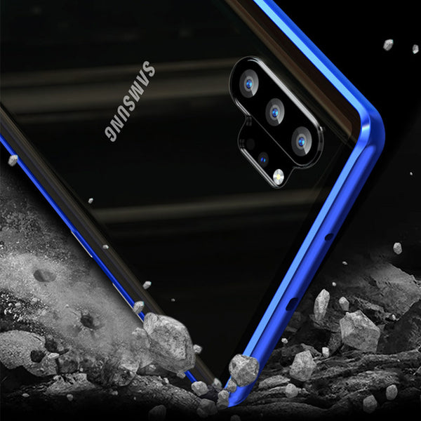 Bakeey Plating Magnetic Adsorption Metal Tempered Glass Protective Case For Samsung Galaxy Note 10 Plus/Note 10+ 5G