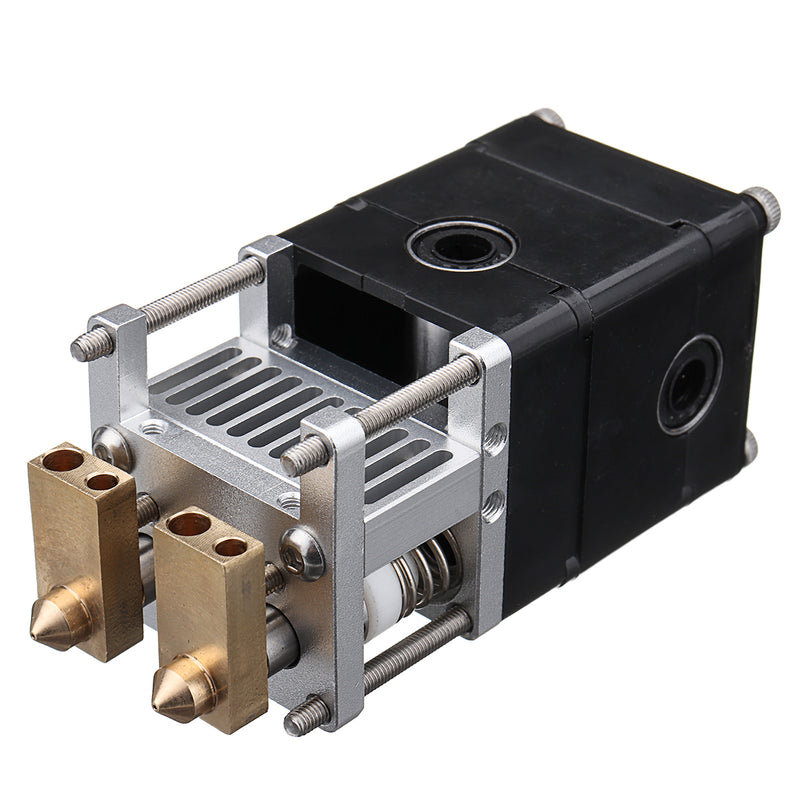 3D Printer Part Ultimaker UM2 Aluminum Alloy Dual Heads Extruder Kit For 0.4mm 1.75/3mm Nozzle