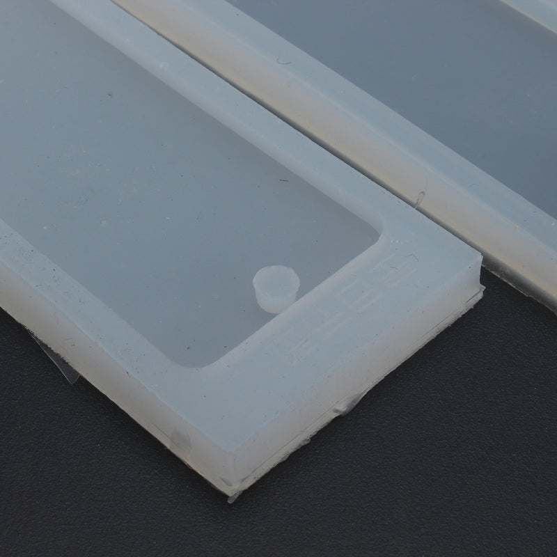 2Pcs Rectangle Silicone Mold Mould for Epoxy Resin Jewelry Bookmark DIY Craft