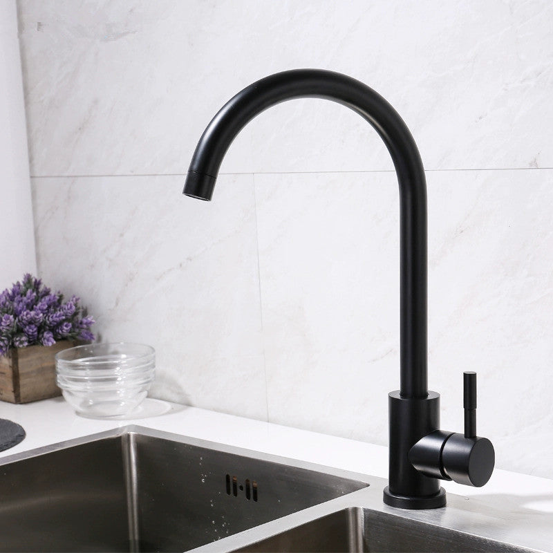 Kitchen Faucets Stainless Steel Kitchen Mixer Single Handle Single Hole Kitchen Faucet Mixer Sink Tap
