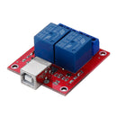 2 Channel 5V HID Driverless USB Relay USB Control Switch Computer Control Switch PC Intelligent Control Relay Module