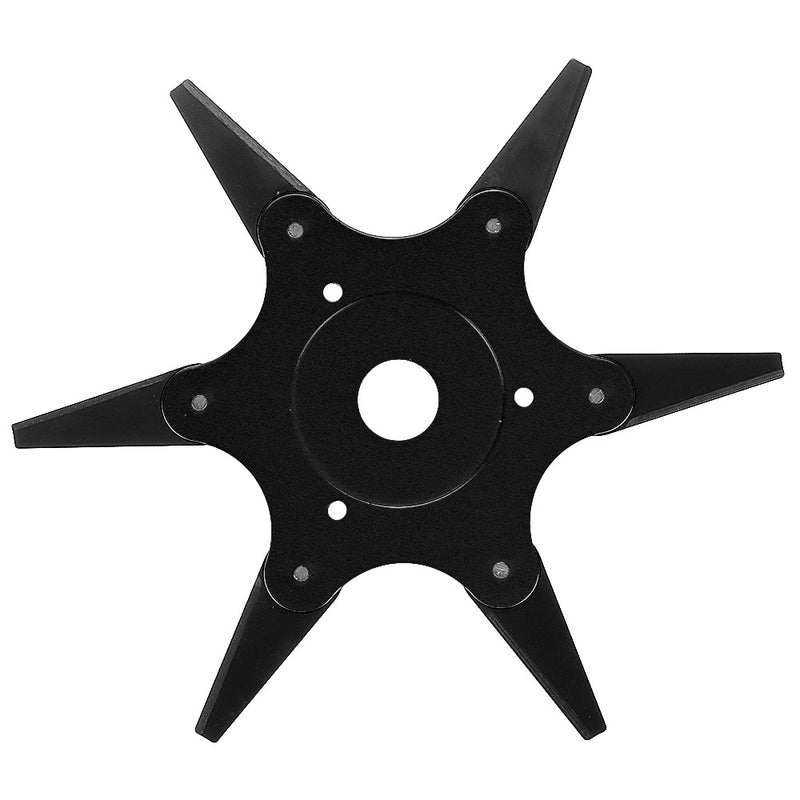 Updated Trimmer Head Green/Black/Yellow 65Mn 6 Teeth Blade Trimmer Head Brush Cutter Blade for Lawnmower