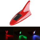 Universal 12LED 11 Mode Solar Power Car Roof Antenna Lamp Flashing Warning Light 12V Red/Black/Silver/White