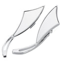 Chrome Motorcycle Rearview Mirrors Chopper Bobber Spear Blade Custom For Harley