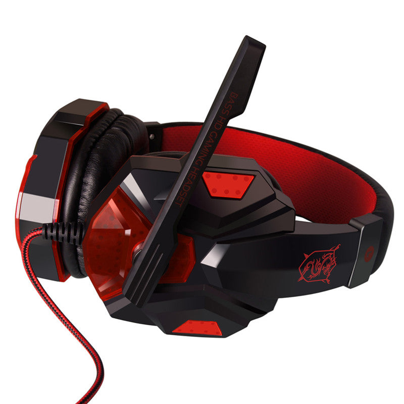 PLEXTONE PC780 LED Light Noise-cancelling Game Headset HD Mic Over-ear Headphone for PC Laptop Phone