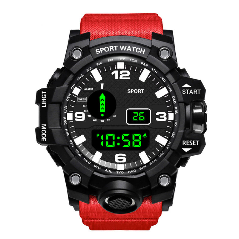 HONHX 55-Z66 Men Luminous Display Stopwatch Fashion Sport Digital Watch