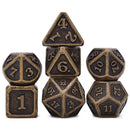 7 Pcs/Set Alloy Metal Dice Set Playing Game Poker Card Dungeons Dragons Party Board Game Toy