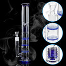 19.5 Inch Glass B ong Three Honeycomb PERC Smoking P ipe Water H ookah With Ice Catcher H ookah pipes