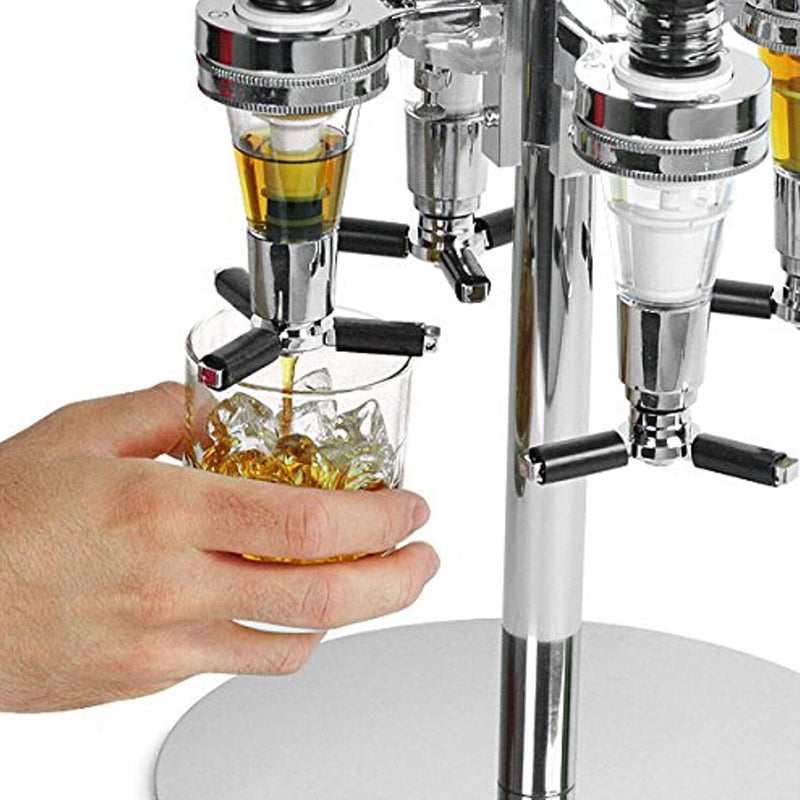4 Head Bar Wine Juice Alcohol Liquor Cocktail Beer Pourer Bottle Shot Dispenser Wine Decanter