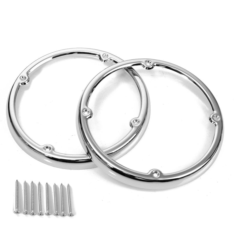 Chrome Speaker Cover Trim For Harley Electra Glide Ultra Limited Tri Glide