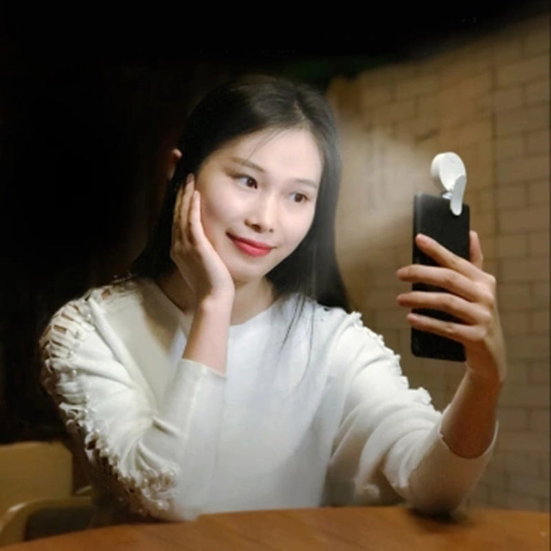 Yuemi Self-Timer LED Fill Light for Phone Three Adjustable Mode USB Charging Makeup Mirror Light