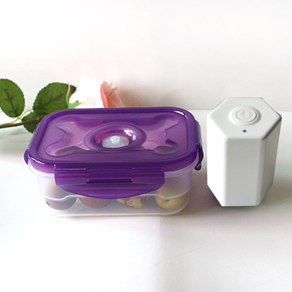 PP Microwave Lunch Box Food Storage Crisper Reusable Preservation Vacuum Pump