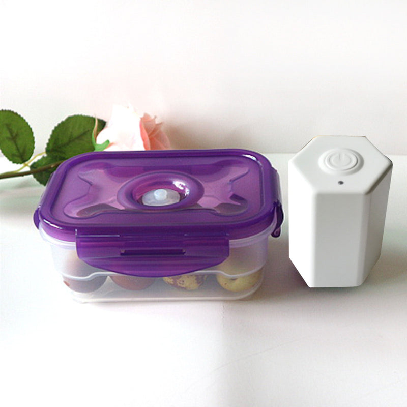 PP Microwave Lunch Box Food Storage Crisper Reusable Preservation Vacuum Pump