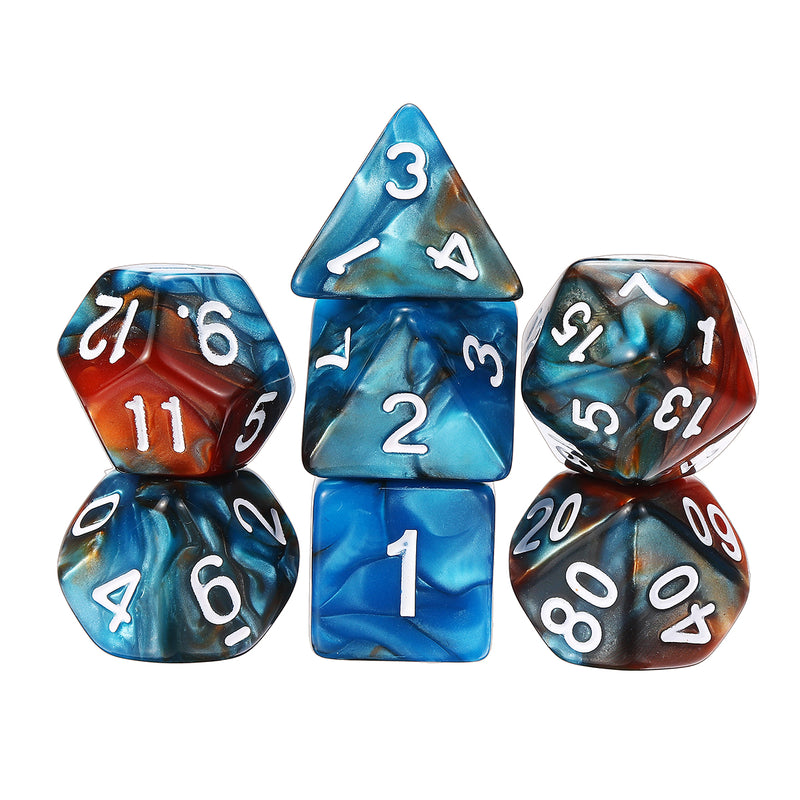 49PCS Metal Polyhedral Dices Set For Dungeons & Dragons Dice Desktop RPG Game