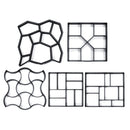 DIY Concrete Paving Pavement Mould Mold Gardens Balconies Villas Path Walk Maker Gement Brick Mold