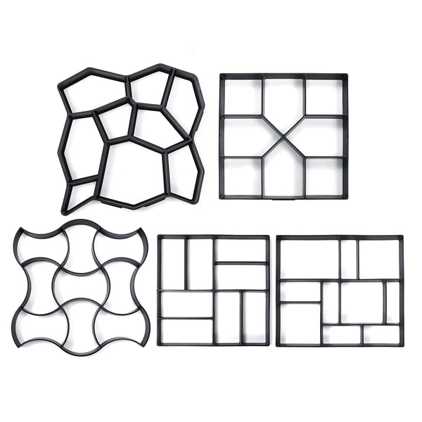 DIY Concrete Paving Pavement Mould Mold Gardens Balconies Villas Path Walk Maker Gement Brick Mold
