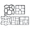 DIY Concrete Paving Pavement Mould Mold Gardens Balconies Villas Path Walk Maker Gement Brick Mold