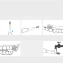 5 Modes Vibration Sonic Electric Toothbrush USB Rechargeable Waterproof Toothbrush with Brush Head for Adult