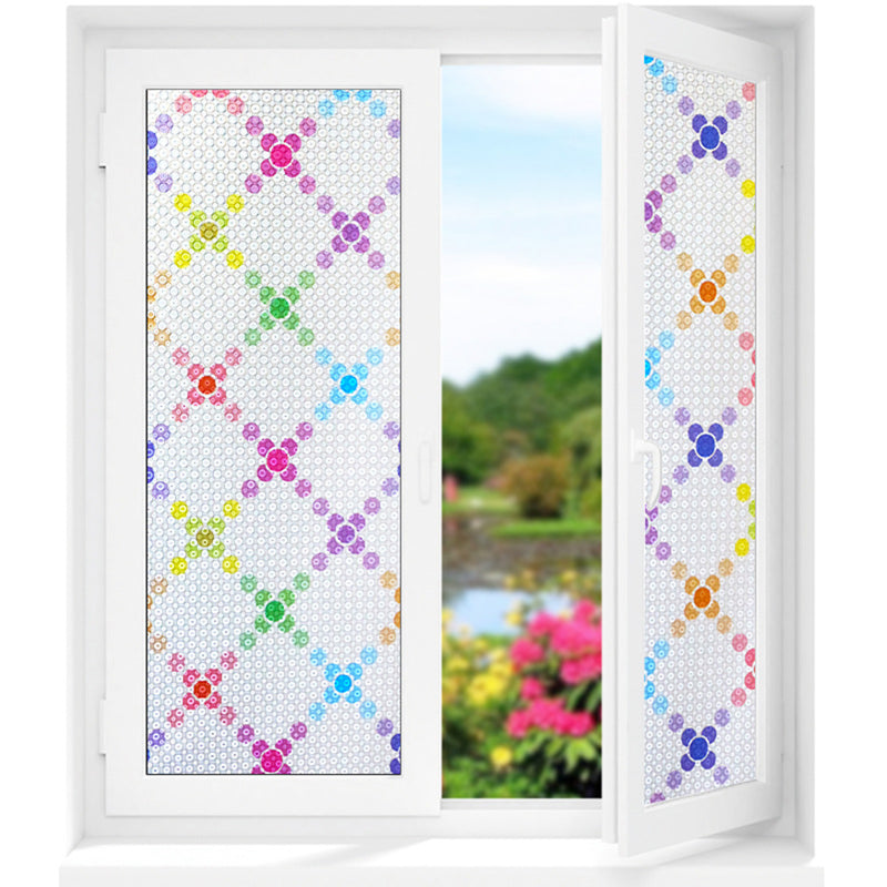 45x200cm Privacy Glass Film Static Cling Anti-UV Home Door Window Sticker Decoration