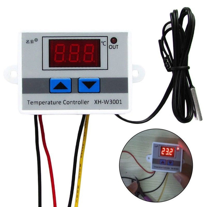 XH-W3001 220V 10A Digital LED Temperature Controller Thermostat Control Switch Probe
