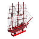 20" LED Light Wooden Craft Nautical Sailor Ship Sailing Boat Wood Sailboat Decorations