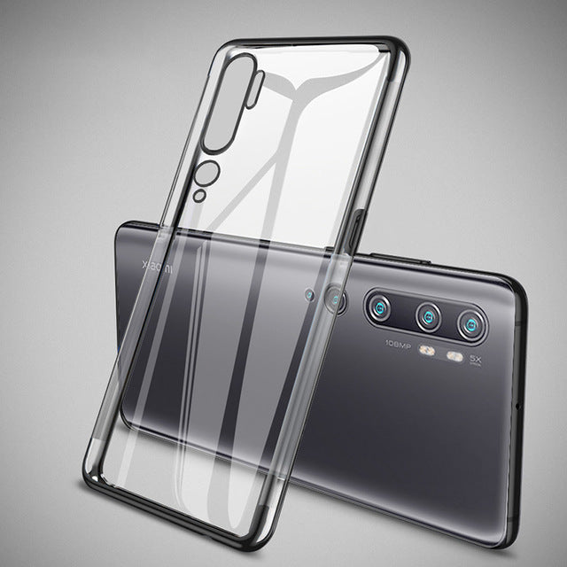 Bakeey Plating Shockproof Transparent Soft TPU Protective Case for Xiaomi Mi Note 10 / Xiaomi Mi Note 10 Pro / Xiaomi Mi CC9 Pro