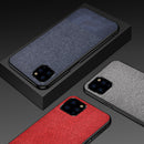 Bakeey Anti-fingerprint Cotton Cloth PU Leather Protective Case for iPhone 11 Pro Max 6.5 inch