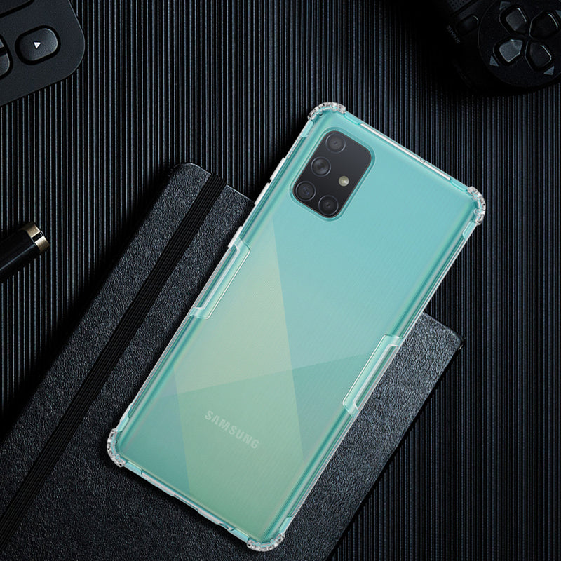 NILLKIN Bumpers Natural Clear Transparent Shockproof Soft TPU Protective Case for Samsung Galaxy A71 2019