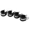 4Pcs Stainless Steel Rubber Lined P Clip Flexible Pipe Clamp for 3D Printer