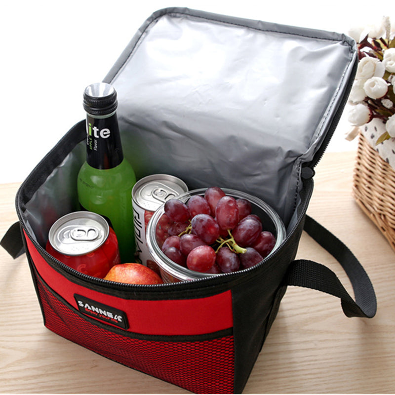 5L Oxford Picnic Bag Insulated Lunch Bag Outdoor Camping Food Container Ice Pack