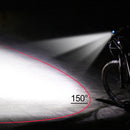 XANES 360 Rotation 400 LM Waterproof Bike Light T6+2XPE 4 Modes Head Lamps Handfree Aluminum Alloy