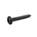 340Pcs Carbon Steel Phillips Wafer Head Flange Self Tapping Screw Black Assortment Kit