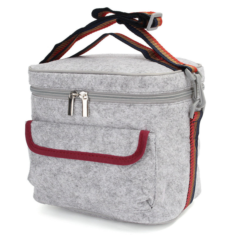 Insulated Thermal Cooler Lunch Storage Box Bag Tote Shoulder Strap Carry Picnic
