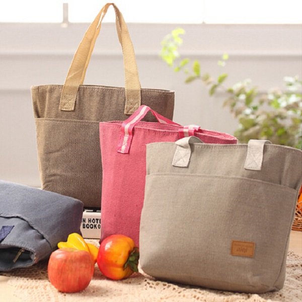 Honana CF-LB012 Portable Insulated Cooler Lunch Tote Bag Square Food Picnic Storage Container