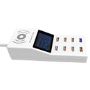 Bakeey 2-in-1 Wireless Charger + 8 USB Charger 8-Ports Hubs QC3.0 Fast Charging Dock Station Charger