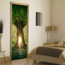 3D Tree Hole Door Sticker Mural PVC Waterproof Decals Home Wall Decorations